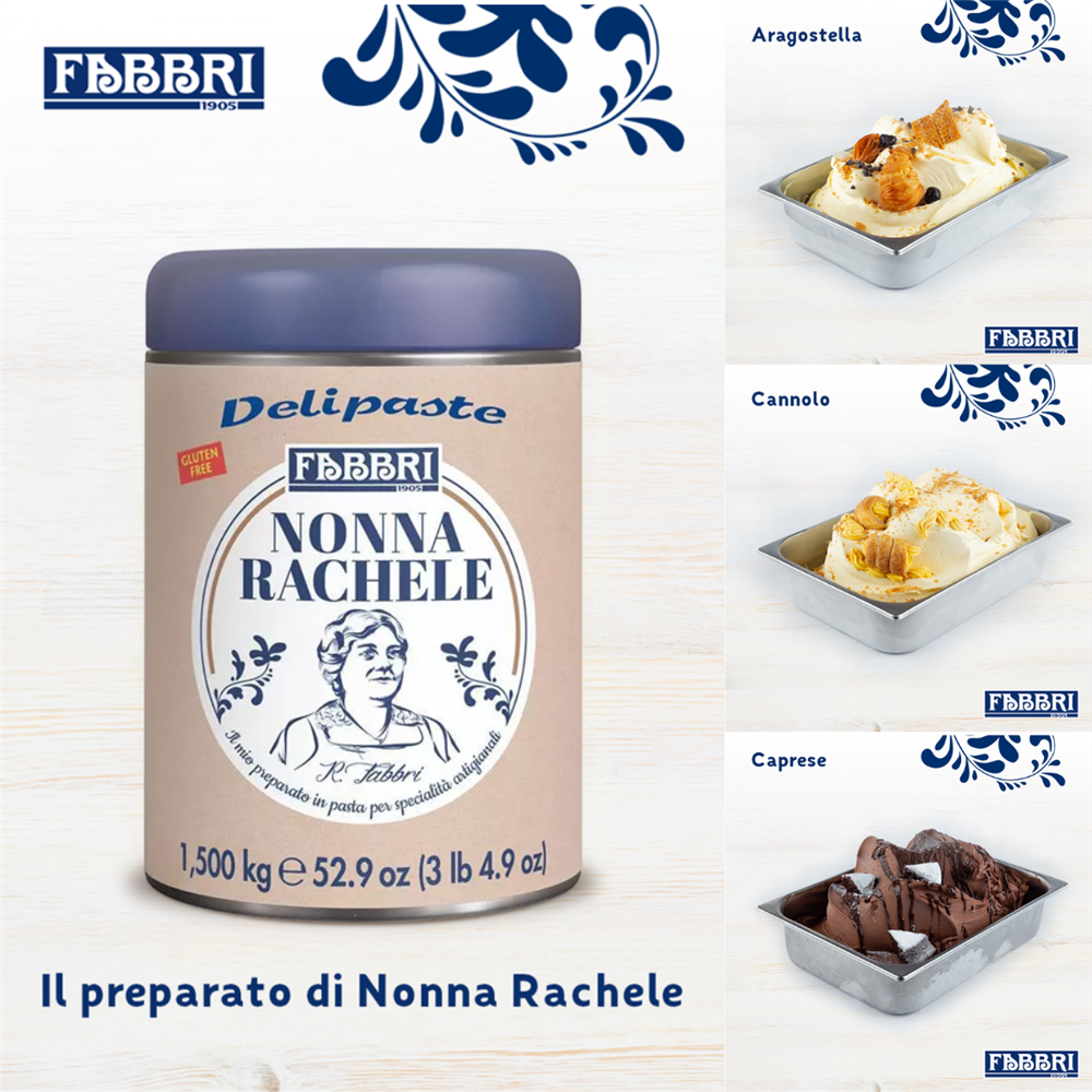 La tua estate è dolce! Ecco tre proposte di gusto per la tua gelateria con il preparato Nonna Rachele.