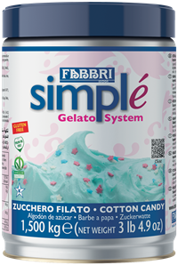 Simplé Zucchero Filato Azzurro