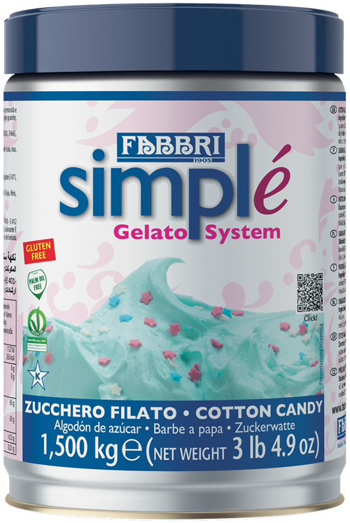 Simplé Zucchero Filato Azzurro