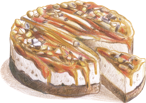Torta peanuts e caramello