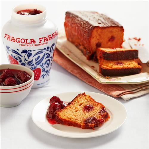 Plumcake all’olio con yogurt e Fragola Fabbri