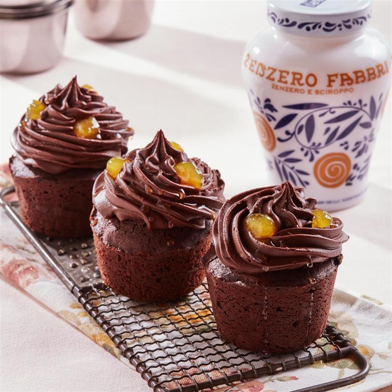 Cupcake cioccolato e Zenzero Fabbri