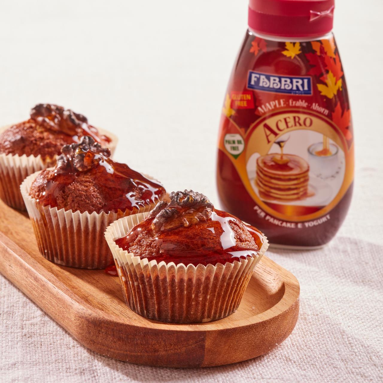 Muffin alle noci e Acero Fabbri