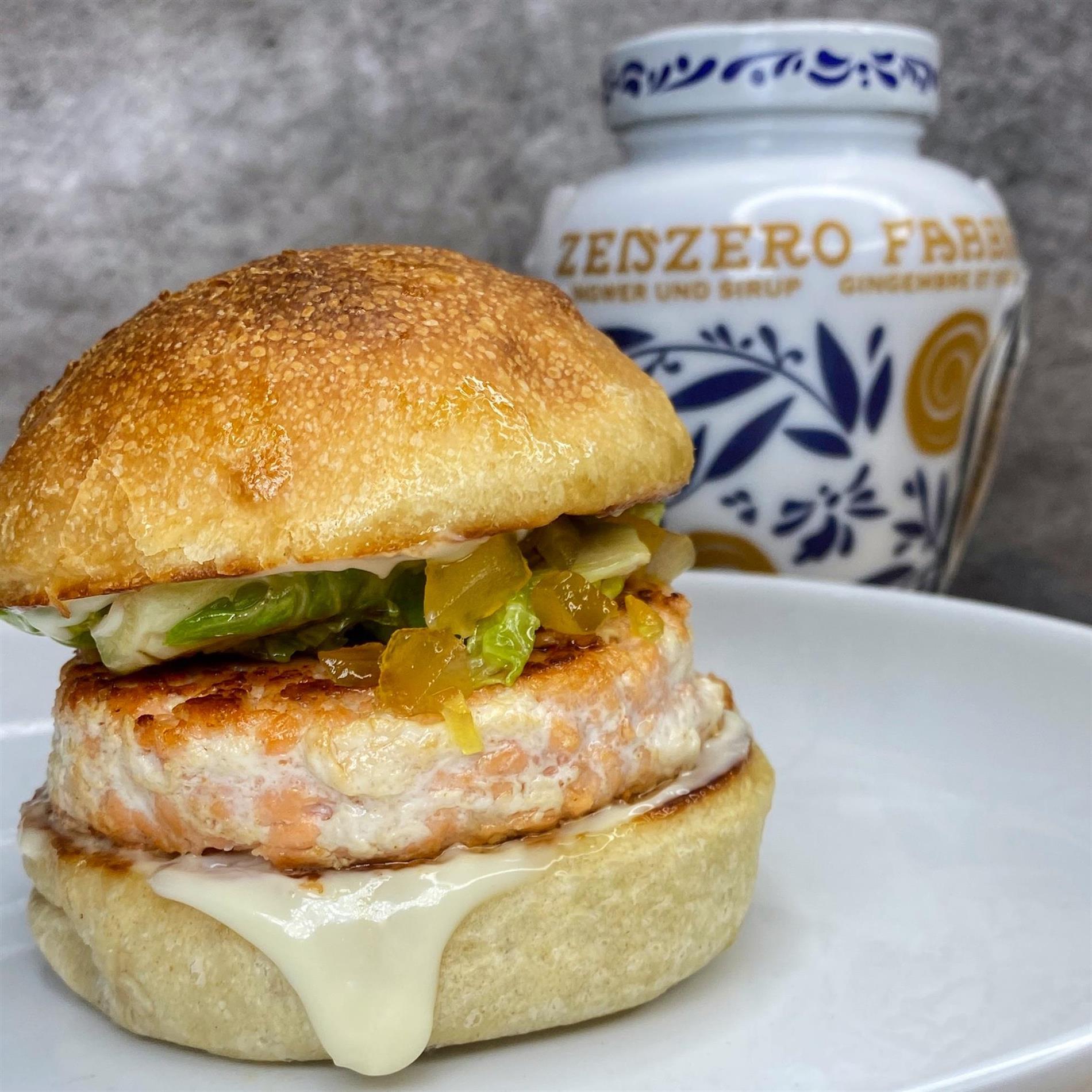 Burger di Salmone e Zenzero