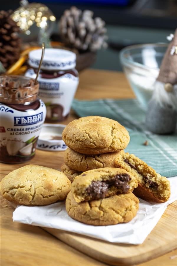 Cookies ripieni di Crema al cacao e cocco Fabbri