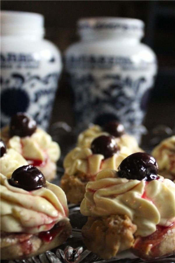 Zeppole vegane in friggitrice ad aria con Amarena Fabbri