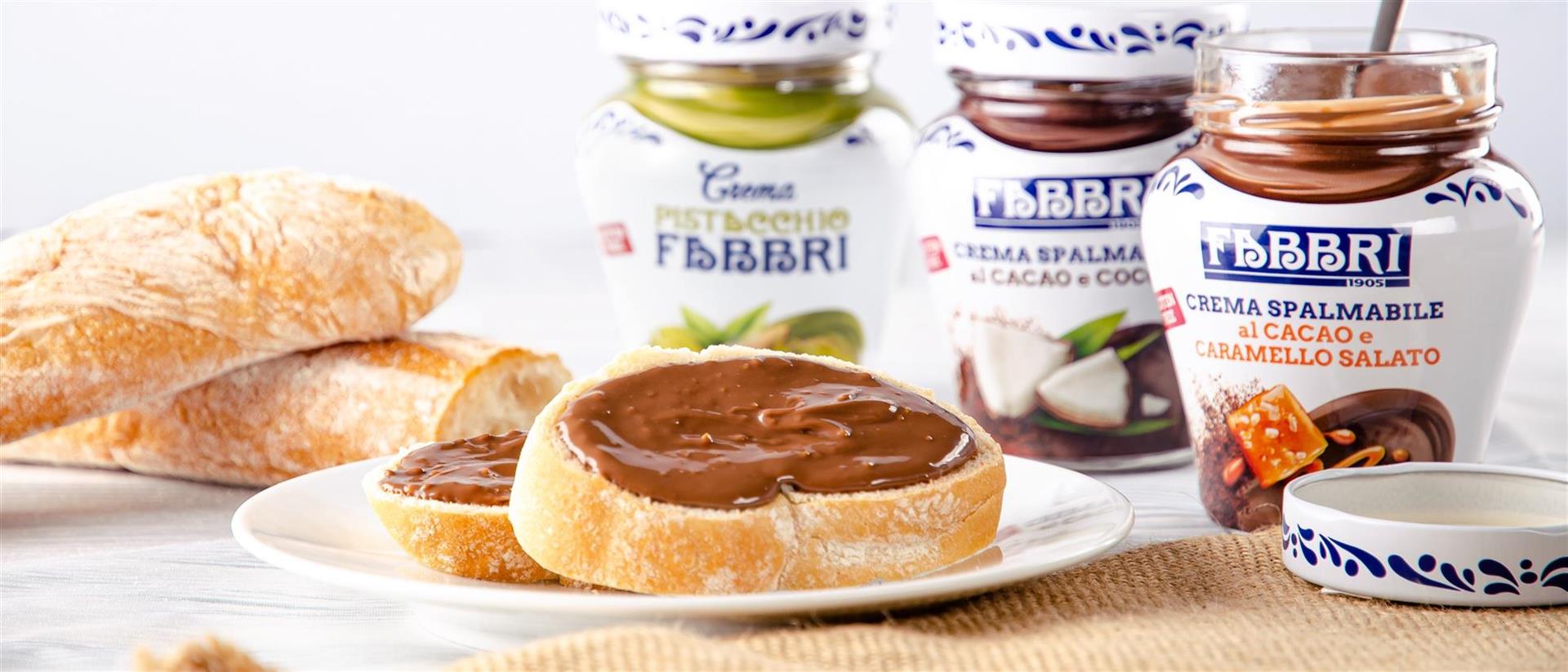 Con le Creme Spalmabili Fabbri le tue colazioni saranno ancora più irresistibili.