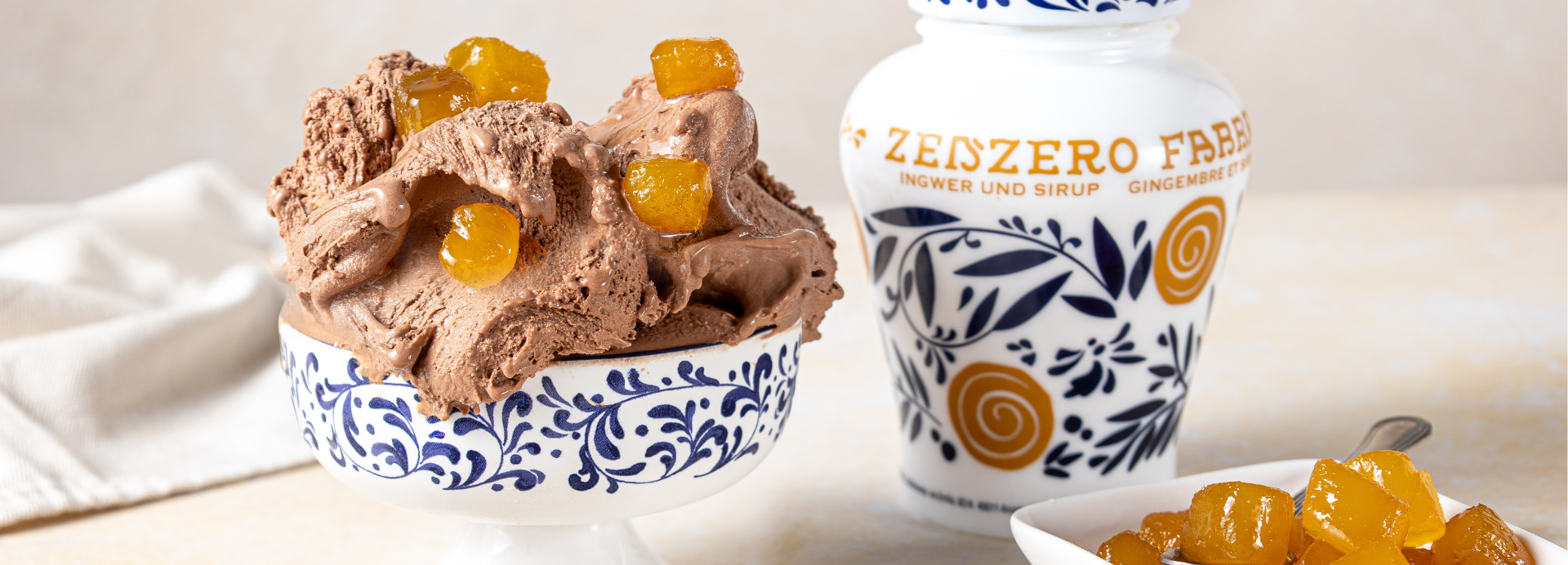 Gelato al cioccolato e Zenzero Fabbri: un gusto che stupisce!
