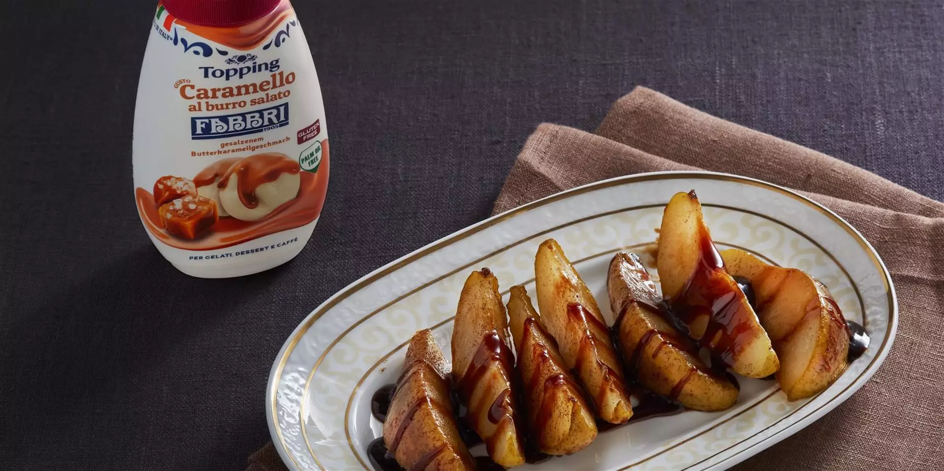 Topping Fabbri Caramello, per un fine pasto goloso e dolcemente deciso!