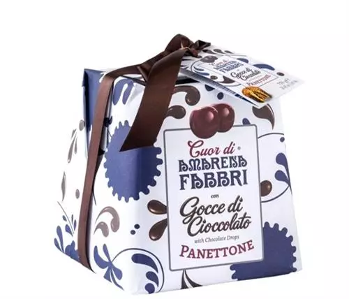 Panettone con gocce di cioccolato